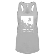 I Want to Believe Nimbus Fighter Womens Racerback Tank Top