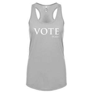 Vote -Plato Womens Racerback Tank Top