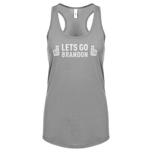 "Lets go, Brandon" Womens Racerback Tank Top