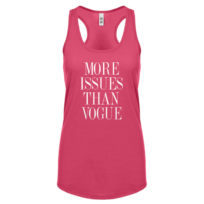 Racerback More Issues than Vogue Womens Tank Top