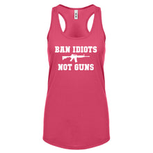 Racerback Ban Idiots Not Guns Womens Tank Top
