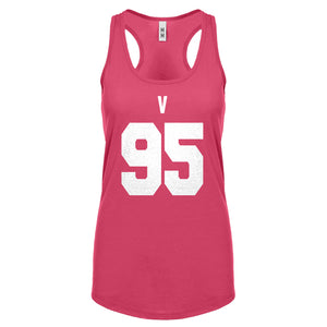 V 95 Womens Racerback Tank Top