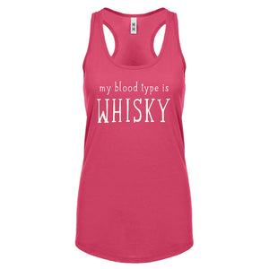 My Blood Type is Whisky Womens Racerback Tank Top