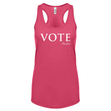 Vote -Plato Womens Racerback Tank Top