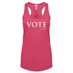 Vote -Plato Womens Racerback Tank Top