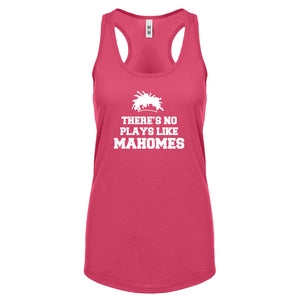 There's No Plays Like Mahomes Womens Racerback Tank Top