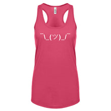 Racerback ASCII Shrug Womens Tank Top