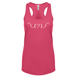 Racerback ASCII Shrug Womens Tank Top
