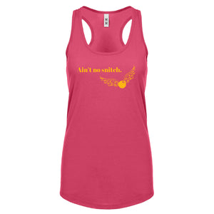 Racerback Ain't No Snitch Womens Tank Top