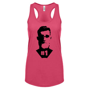 Number One Womens Racerback Tank Top