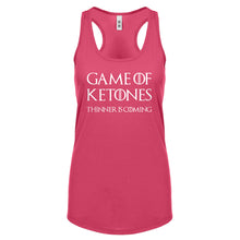 Racerback Game of Ketones Womens Tank Top