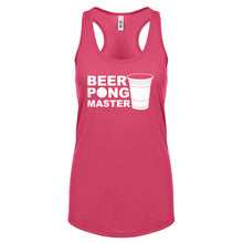 Racerback Beer Pong Master Womens Tank Top