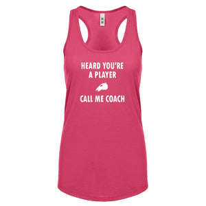 Racerback Call me Coach Womens Tank Top