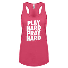 Racerback Play Hard Pray Hard Womens Tank Top
