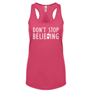 Racerback Don't Stop Believing Womens Tank Top