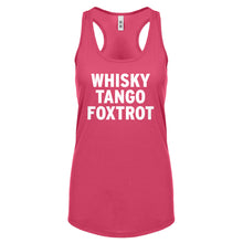 WHISKY TANGO FOXTROT Womens Racerback Tank Top