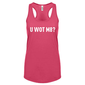 Racerback U Wot M8 Womens Tank Top
