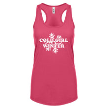Cold Girl Winter Womens Racerback Tank Top