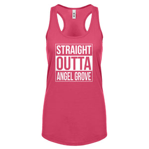 Racerback Straight Outta Angel Grove Womens Tank Top