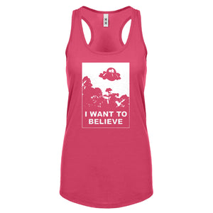 I Want to Believe, Morty Womens Racerback Tank Top