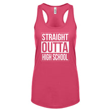 Racerback Straight Outta High School Womens Tank Top