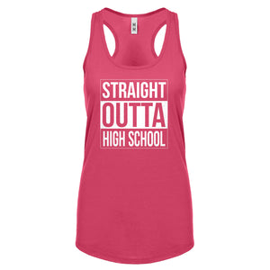 Racerback Straight Outta High School Womens Tank Top