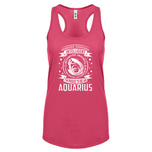 Racerback Aquarius Astrology Zodiac Sign Womens Tank Top