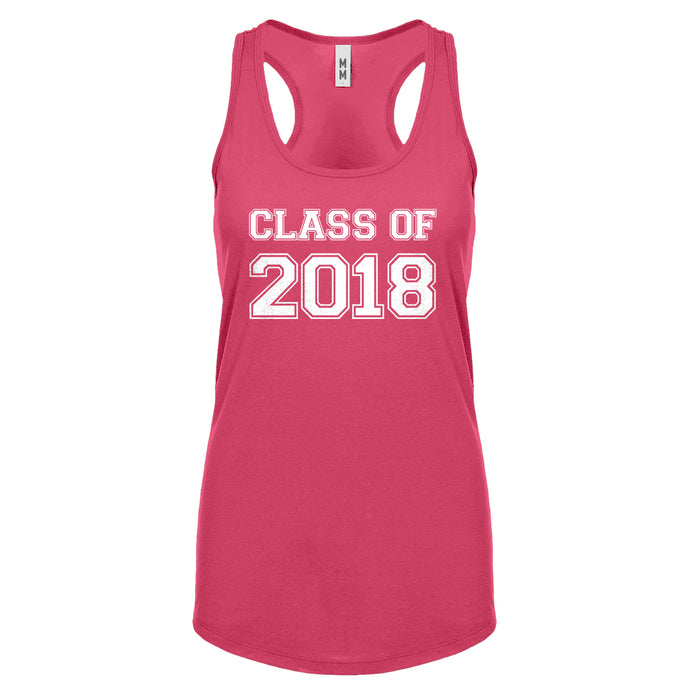 Racerback Class of 2018 Womens Tank Top