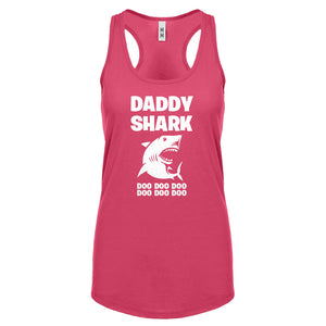 Daddy Shark Womens Racerback Tank Top