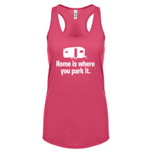 Home is Where you Park it Womens Racerback Tank Top