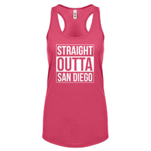 Straight Outta San Diego Womens Racerback Tank Top