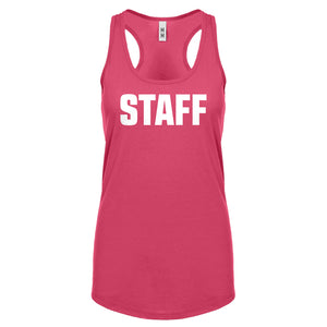 Racerback Staff Womens Tank Top
