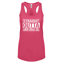 Straight Outta the Upside Down Womens Racerback Tank Top