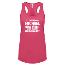 Its ONE BANANA Michael Womens Racerback Tank Top