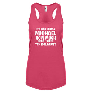 Its ONE BANANA Michael Womens Racerback Tank Top