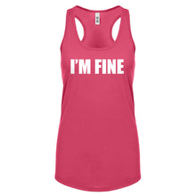 I'm Fine Womens Racerback Tank Top