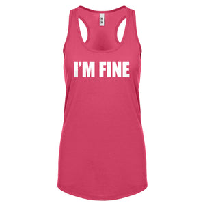 I'm Fine Womens Racerback Tank Top