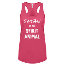 Satan is my Spirit Animal Womens Racerback Tank Top