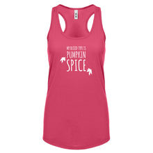 My Blood Type is Pumpkin Spice Womens Racerback Tank Top
