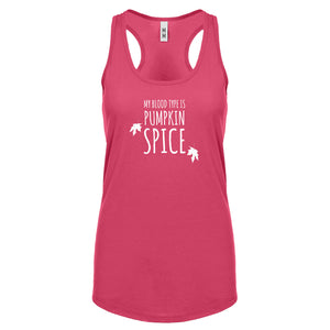 My Blood Type is Pumpkin Spice Womens Racerback Tank Top