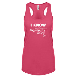 Racerback I Know Womens Tank Top