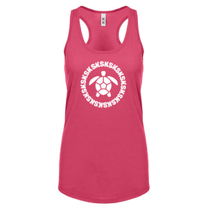 Turtle Sksksk Womens Racerback Tank Top