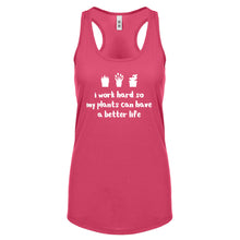 Racerback So My Plants can have a Better Life Womens Tank Top