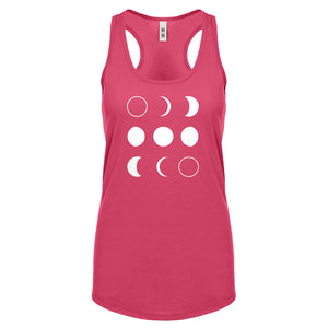 Racerback Moon Phases Womens Tank Top