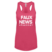 Racerback Faux News Womens Tank Top