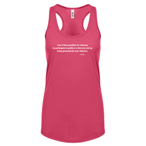 Governed by your Inferiors Womens Racerback Tank Top