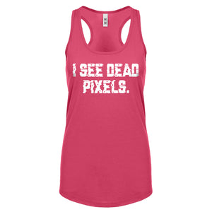 Racerback I See Dead Pixels Womens Tank Top