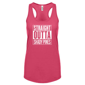 Racerback Straight Outta Shady Pines Womens Tank Top