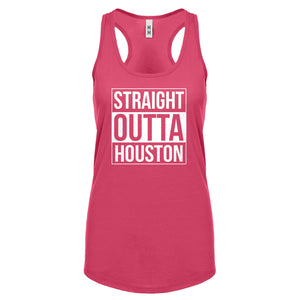 Straight Outta Houston Womens Racerback Tank Top