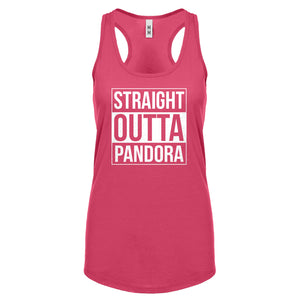 Racerback Straight Outta Pandora Womens Tank Top